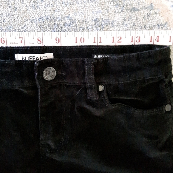 BUFFALO Black Corduroy jeans Mid rise slim new condition size 6/30 stret… - Picture 10 of 12